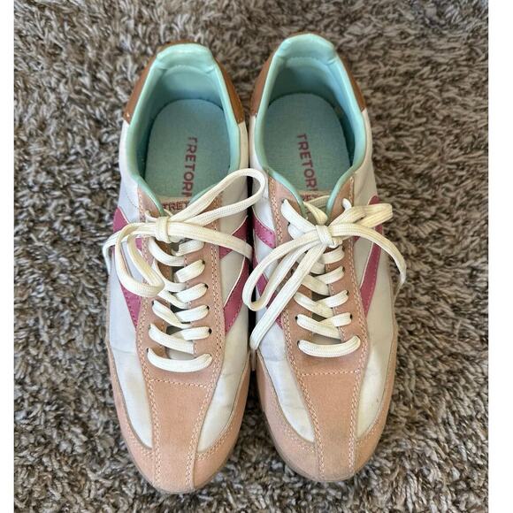 Women’s Tretorn x Free People Blush Blue Retro Sneakers Size 7 - Picture 3 of 9